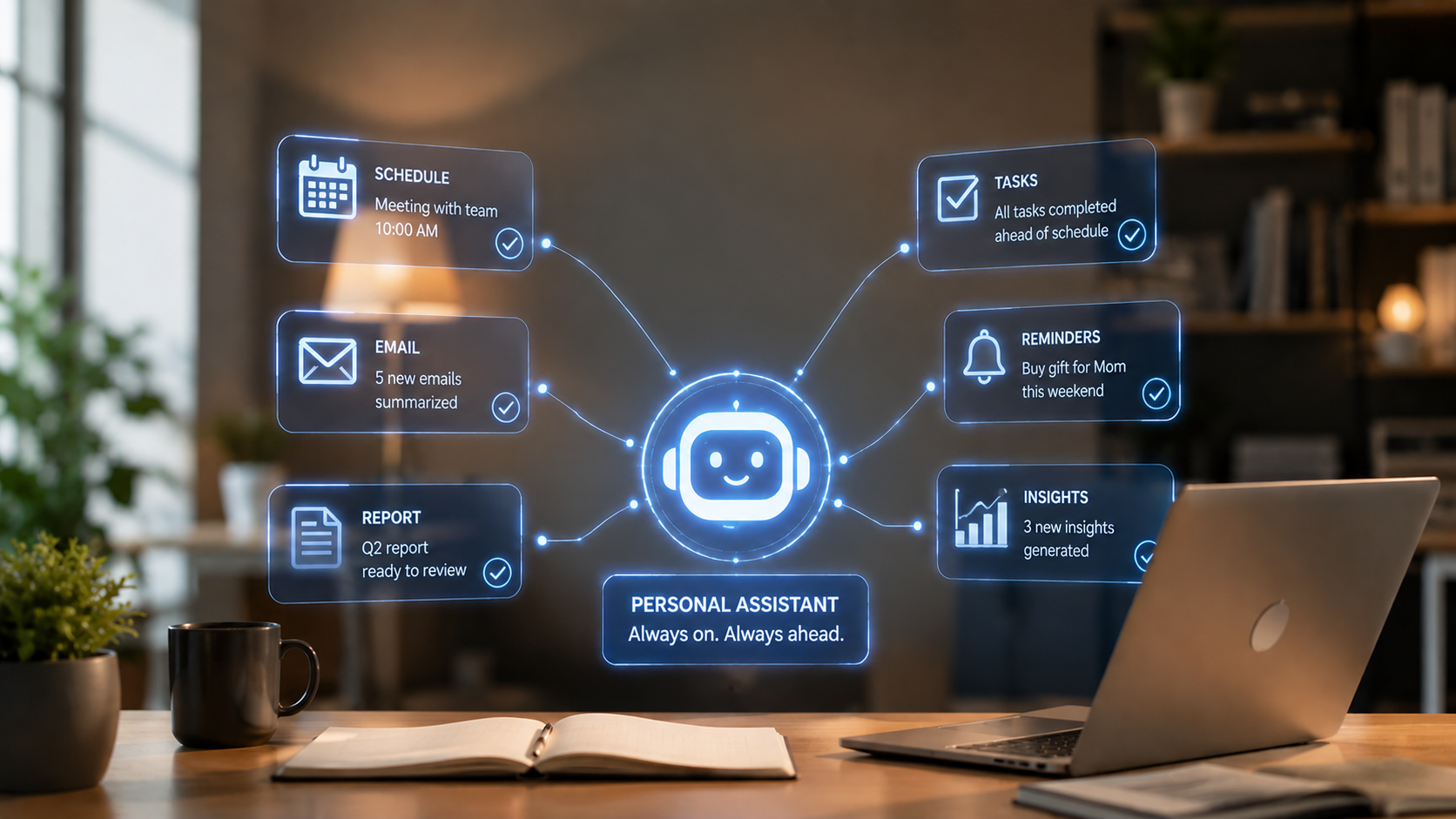 A picture showing an efficient personal assistant